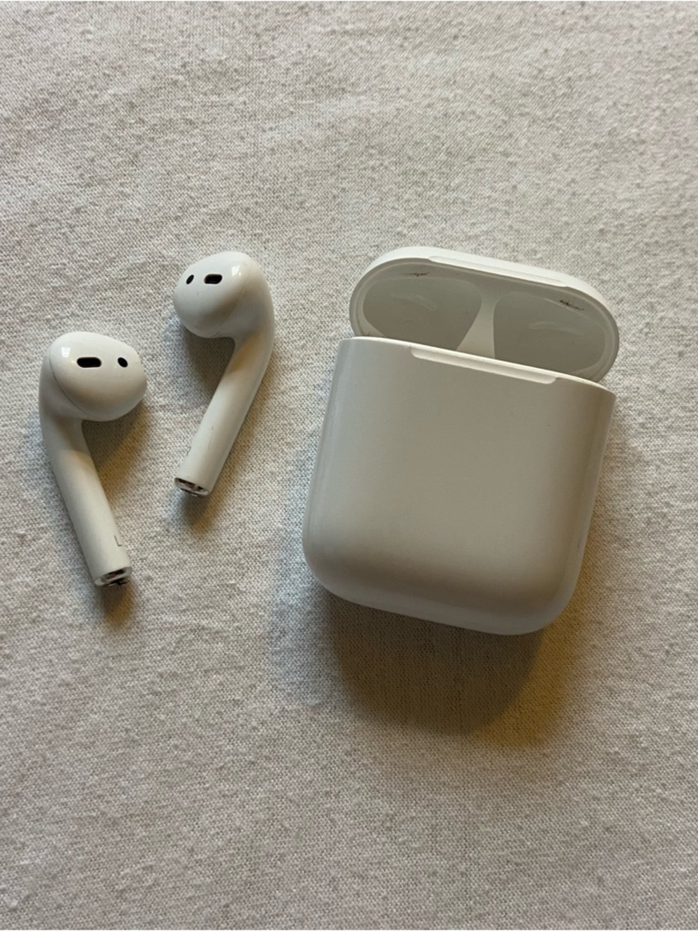 Apple AirPods First Gen Earbuds with Charging Case - White